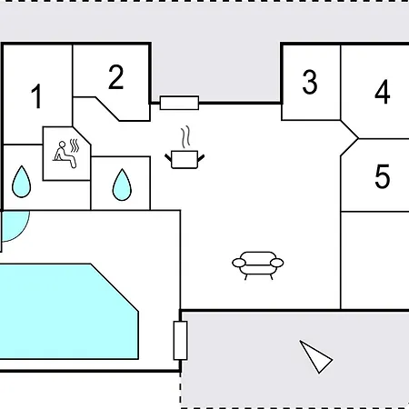 Awesome In Lokken With Indoor Swimming Pool 度假居 *