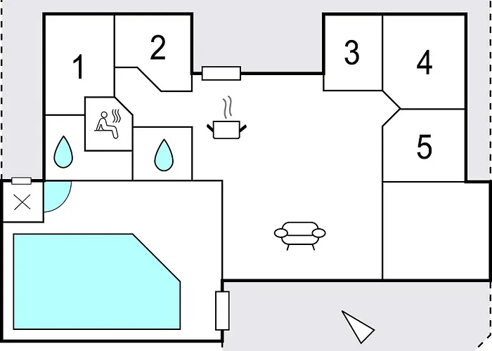 Awesome In Lokken With Sauna 펜션 *